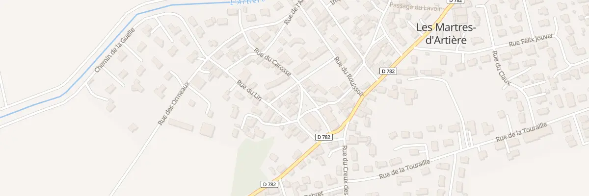 Plan du 3 Rue du Carosse aux Martres-d’Artière