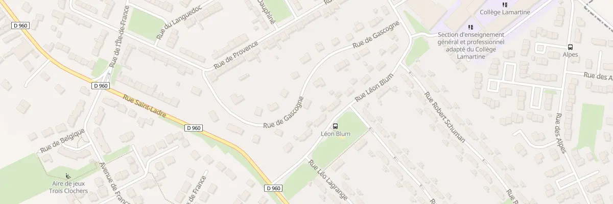 Plan du 6 Rue de Gascogne à Cambrai