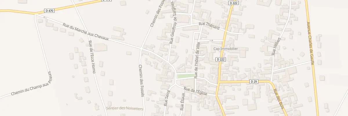 Plan du 6 Rue Geoffroy de Sargines à Sergines