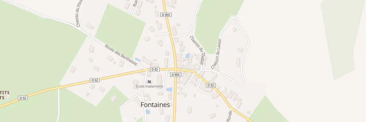 Plan du 1 Rte de Lalande à Fontaines