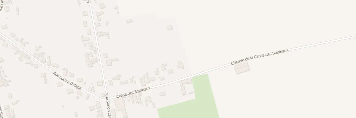 Plan du 13 Cense des Bouleaux à Sinceny