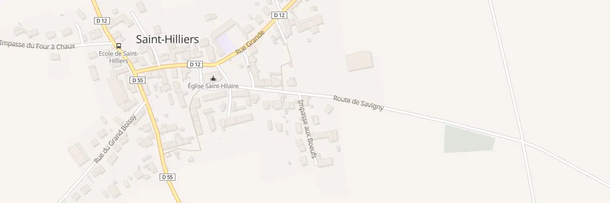 Plan du 1 Imp aux Boeufs à Saint-Hilliers