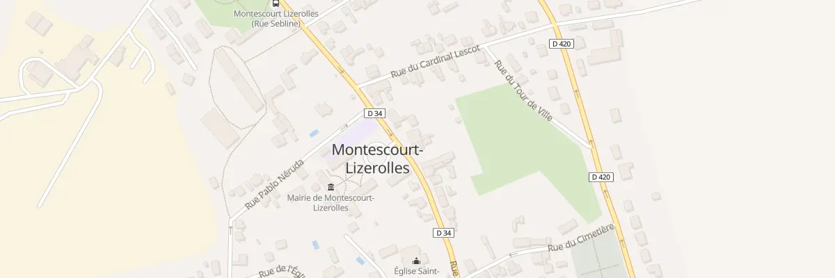 Plan du 48 Rue Charles Sébline à Montescourt-Lizerolles
