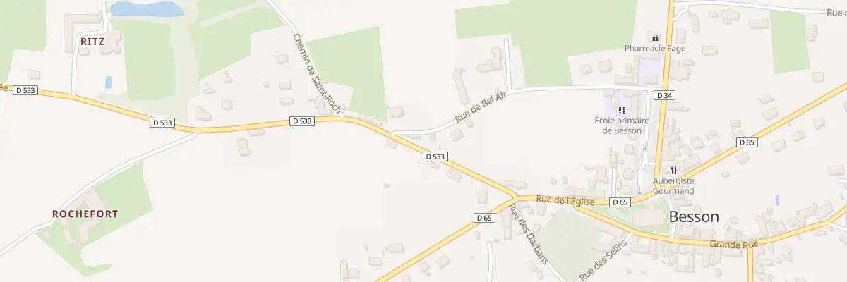 Plan du 2 Rue de la Montée à Besson