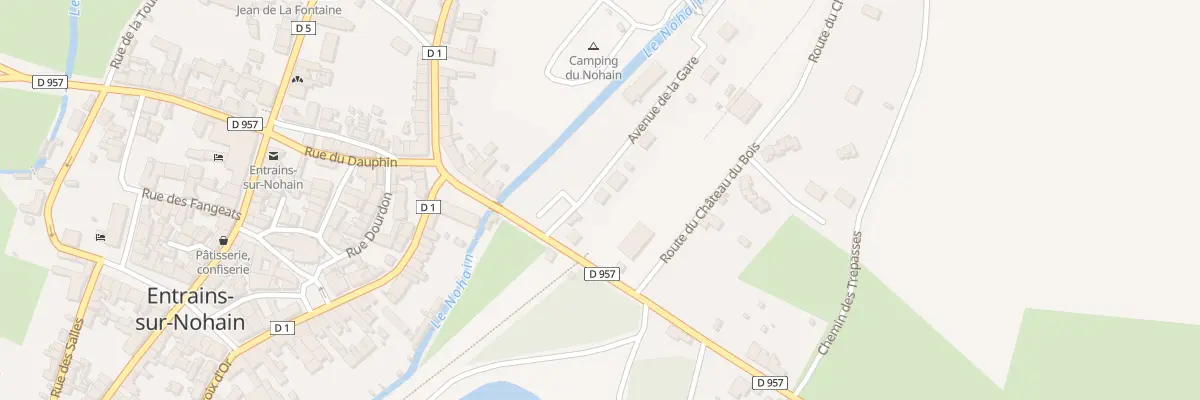 Plan du 14 Av de la Gare à Entrains-sur-Nohain