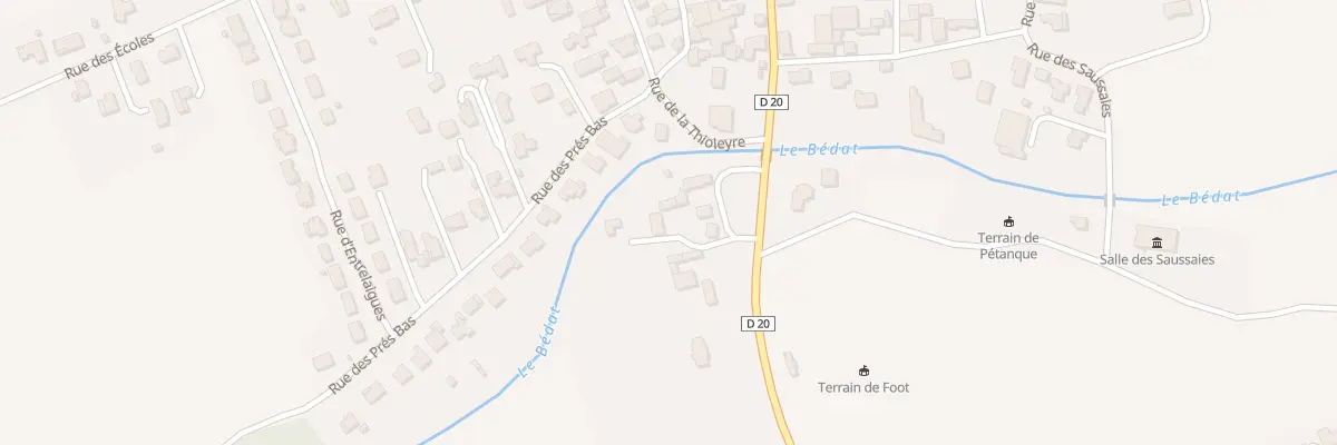 Plan du 6 Pl du Bedat à Entraigues