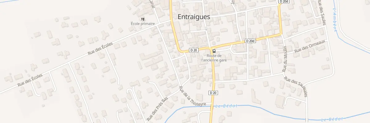 Plan du 3 Rue du Bief à Entraigues