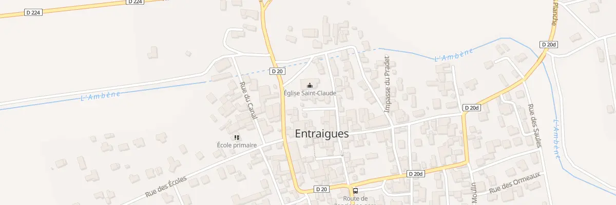 Plan du 4 Imp de la Tour à Entraigues