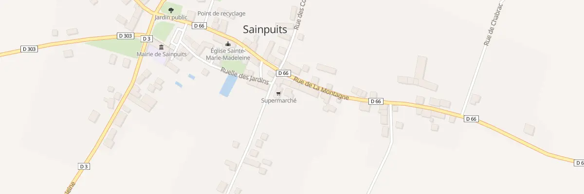 Plan du 6 Rue de la Montagne à Sainpuits