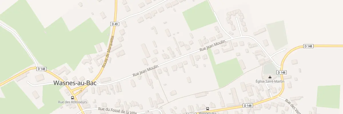 Plan du 11 Rue Jean Moulin à Wasnes-au-Bac