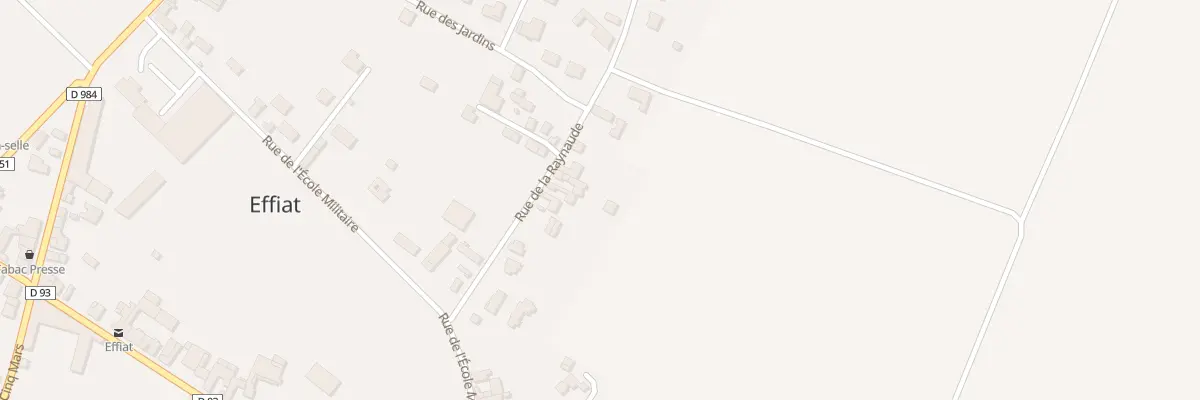 Plan du 11 Rue de la Raynaude à Effiat