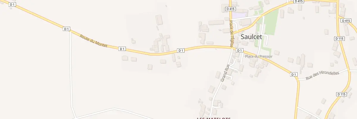 Plan du 7 Rte du Montet à Saulcet