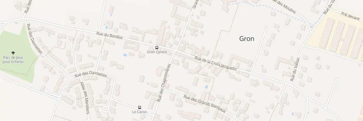 Plan du 3 Rue des Chaponnières à Gron