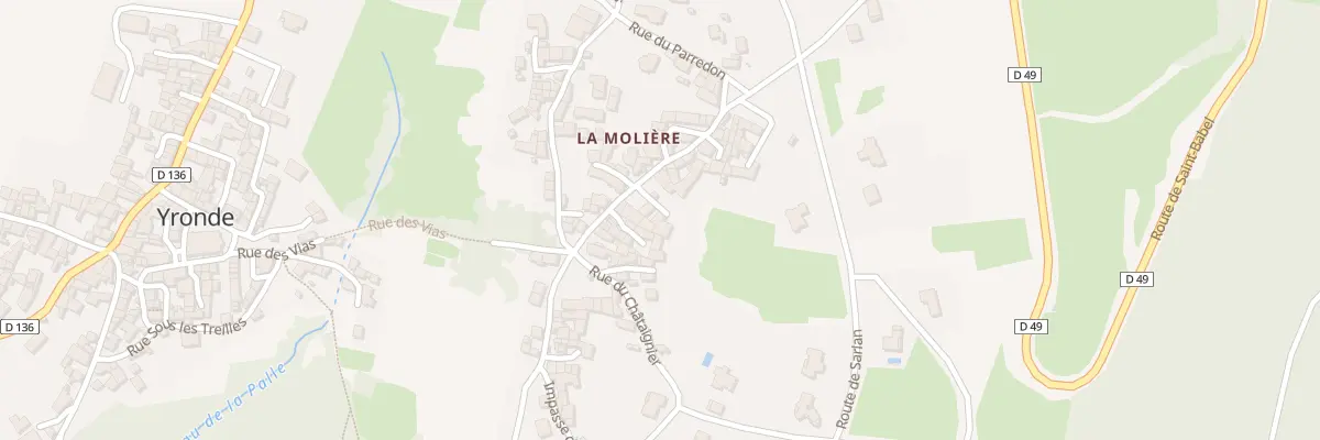 Plan du 4 Imp de la Chelle la Molière à Yronde-et-Buron