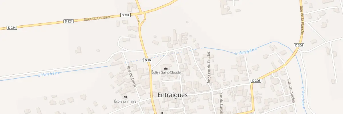 Plan du 19 Rue du Pavé à Entraigues