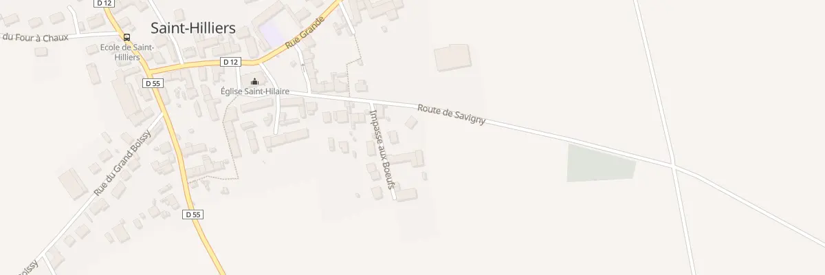 Plan du 13 Rte de Savigny à Saint-Hilliers