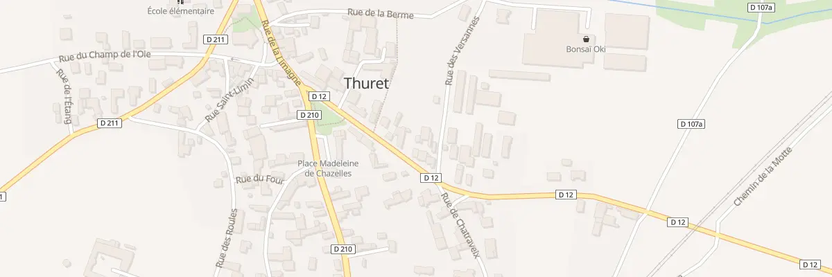 Plan du 21 Rue du Pre du Moulin à Thuret