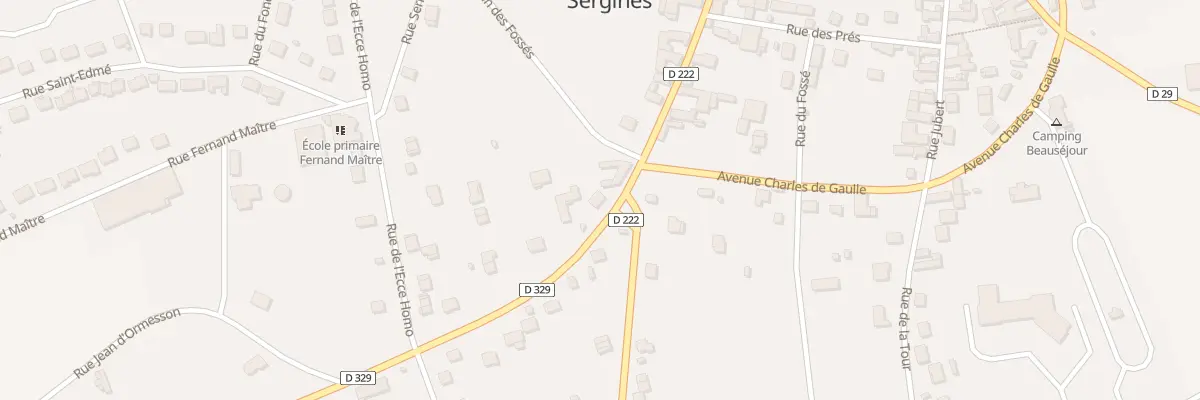 Plan du 7 Rue de l’Yonne à Sergines