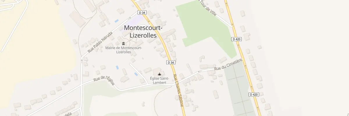 Plan du 60 Rue Charles Sébline à Montescourt-Lizerolles