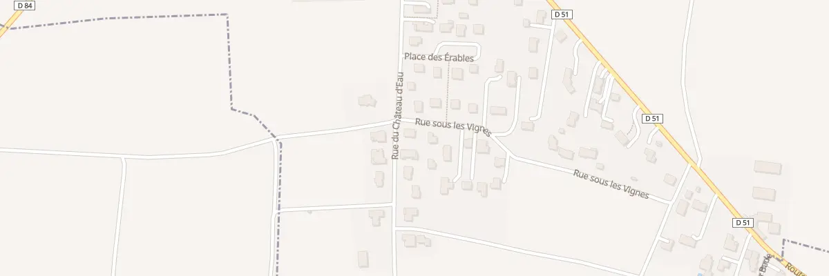 Plan du 2 Rue sous les Vignes à Chavaroux