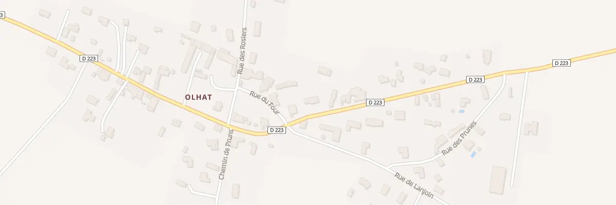 Plan du 23B Rue du Pont Saint Martin Olhat à Effiat