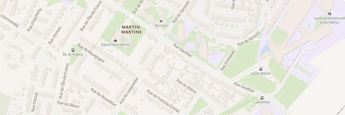 Plan du 268 Rue Gauthier à Cambrai