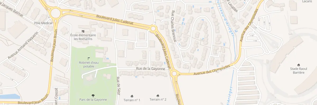 Plan du 8 Imp de la Gayonne à Béziers