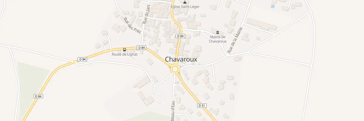 Plan du 1 Rue de la Mairie à Chavaroux
