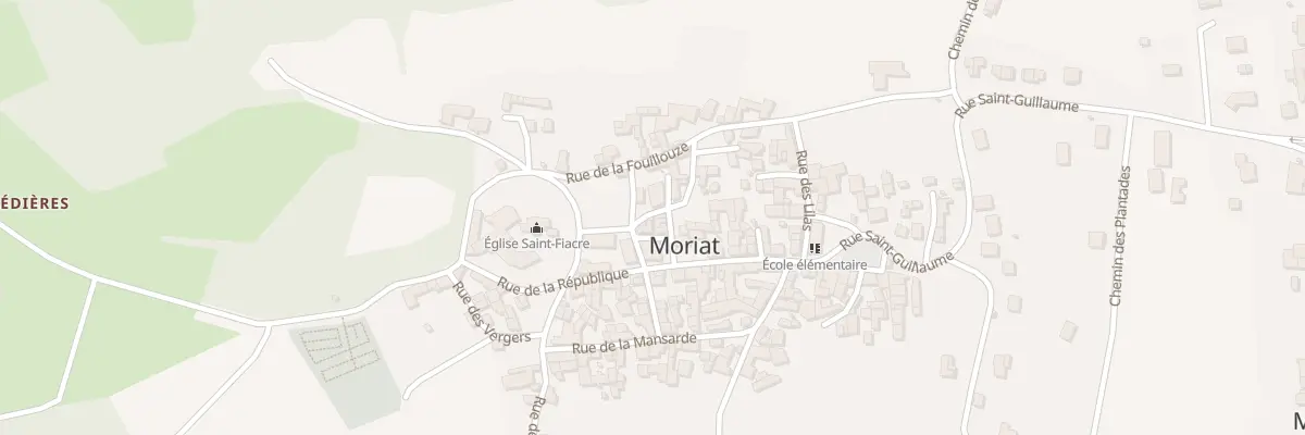 Plan du 3 Rue du Château à Moriat