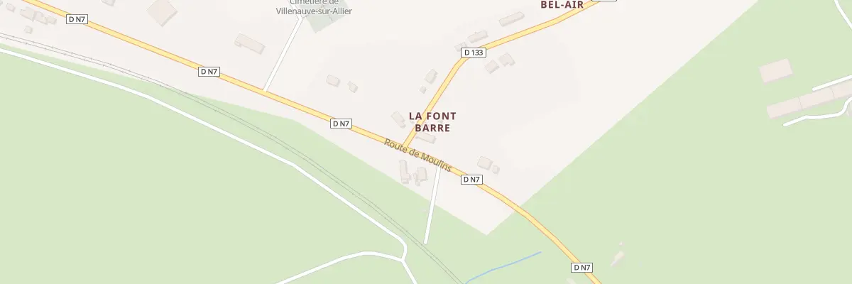 Plan du 2 Rte de Bel Air à Villeneuve-sur-Allier