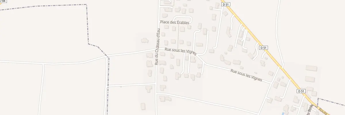 Plan du 4 Rue sous les Vignes à Chavaroux