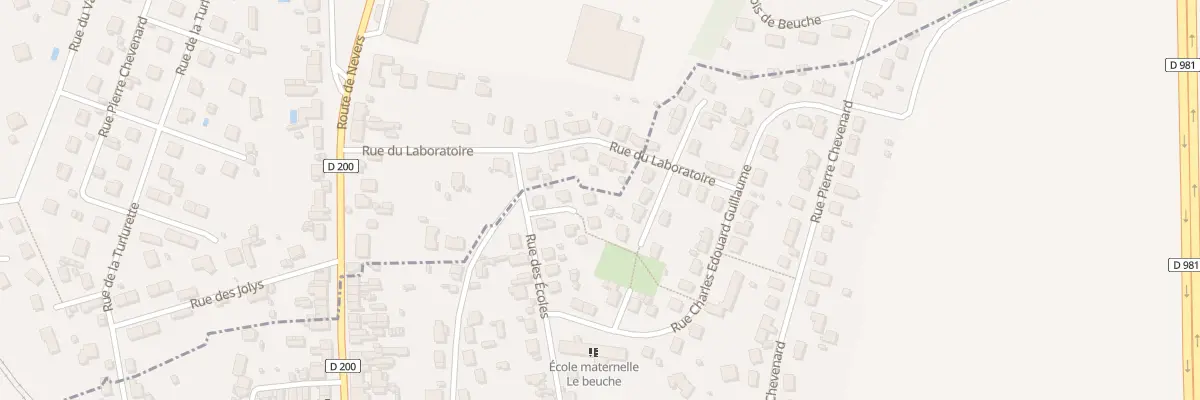 Plan du 3 Rue Paul Langevin à Imphy