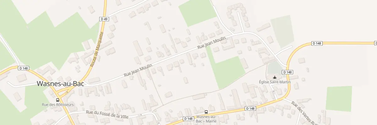 Plan du 34 Rue Jean Moulin à Wasnes-au-Bac