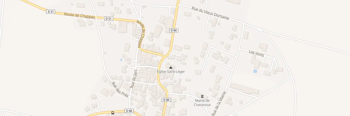 Plan du 2 Imp de l’Eglise à Chavaroux