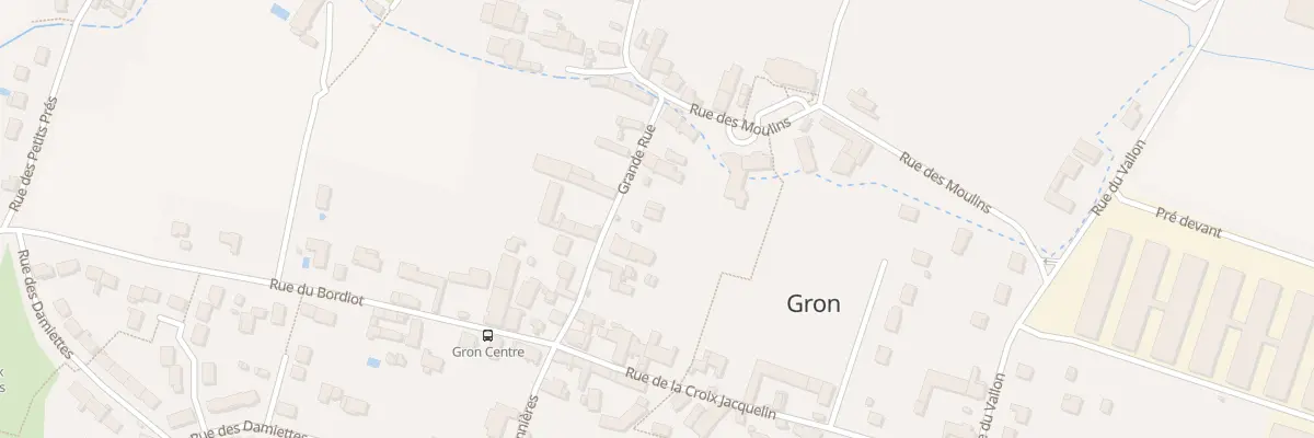 Plan du 29 Gr Grande Rue à Gron