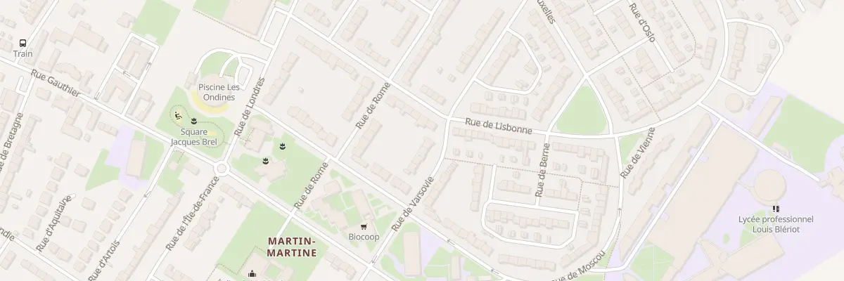 Plan du 21 Rue de Varsovie à Cambrai