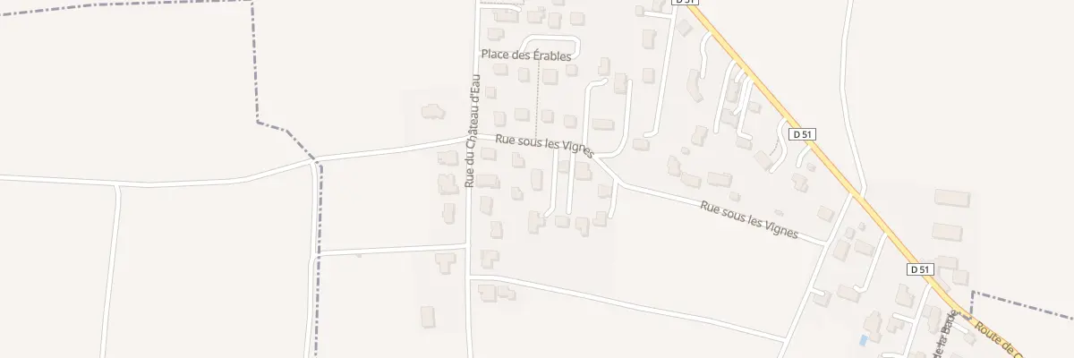 Plan du 6 Rue sous les Vignes à Chavaroux