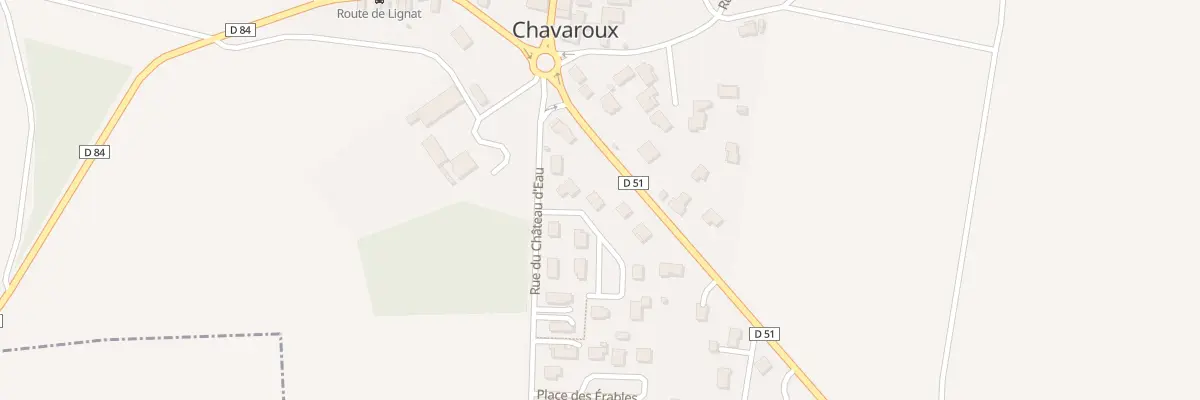 Plan du 1 Pl des Acacias à Chavaroux