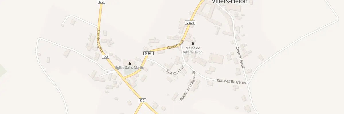 Plan du 2 Rue du Four à Villers-Hélon