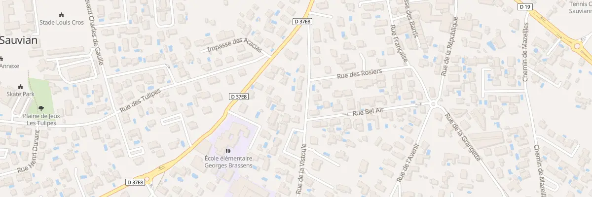 Plan du 6 Rue de la Vistoule à Sauvian