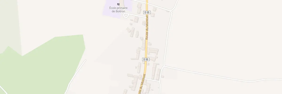 Plan du 24 Rte du Montcet à Boitron