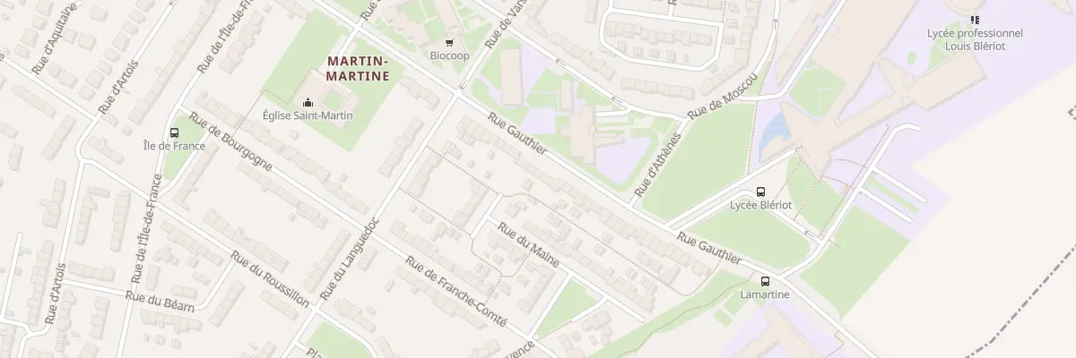 Plan du 280 Rue Gauthier à Cambrai
