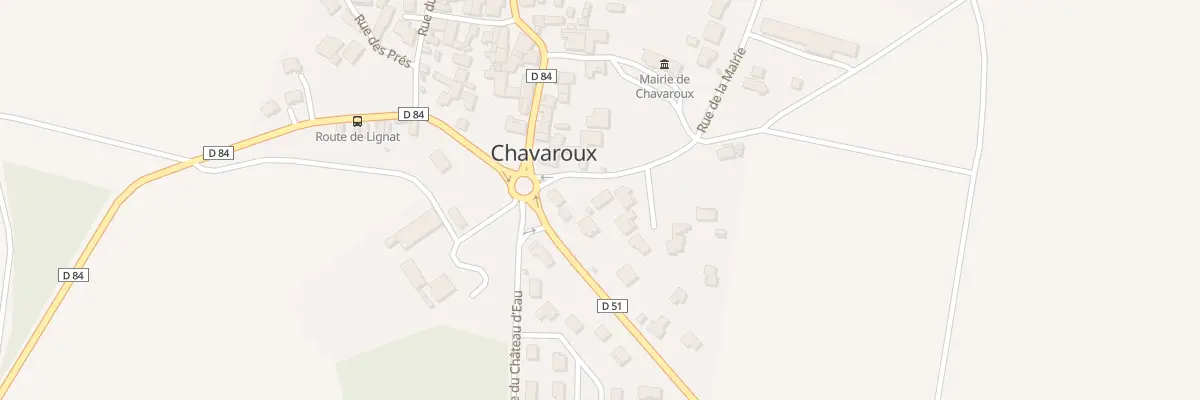 Plan du 6 Rue de la Mairie à Chavaroux