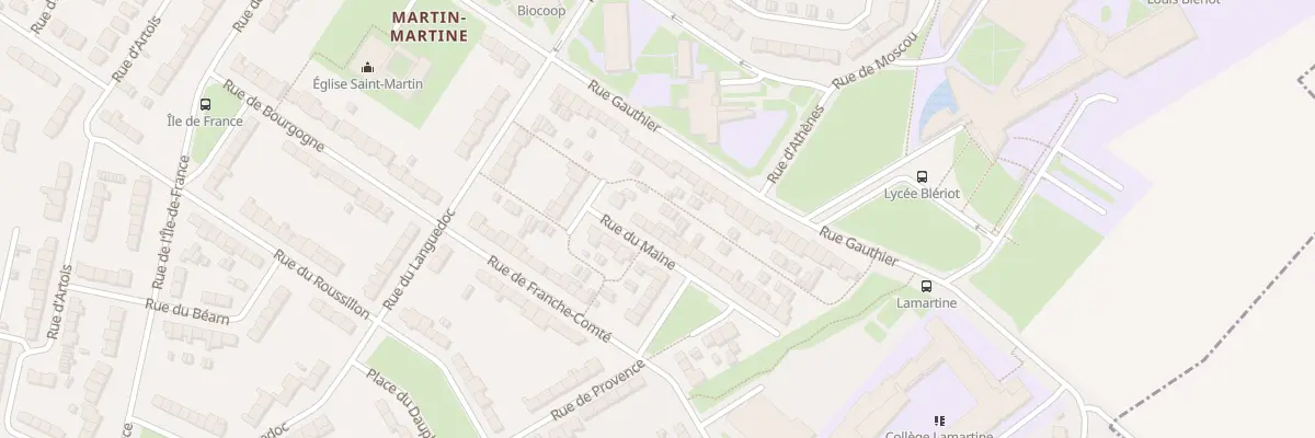Plan du 10 Rue du Maine à Cambrai