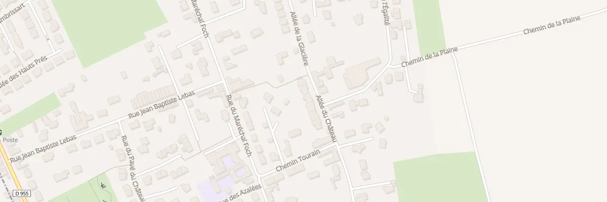 Plan du 8 All du Château à Bachy