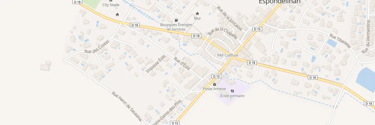 Plan du 56 Rue Éole à Espondeilhan