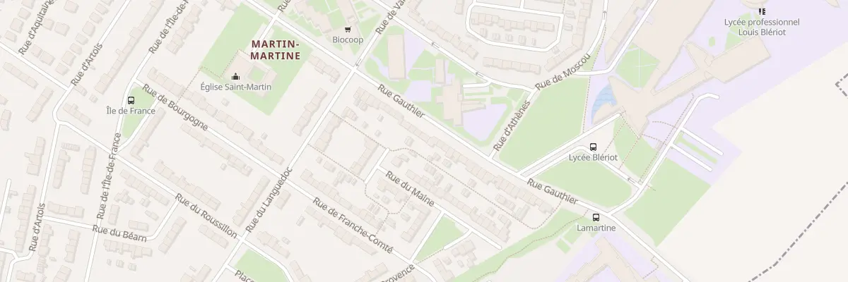 Plan du 282 Rue Gauthier à Cambrai