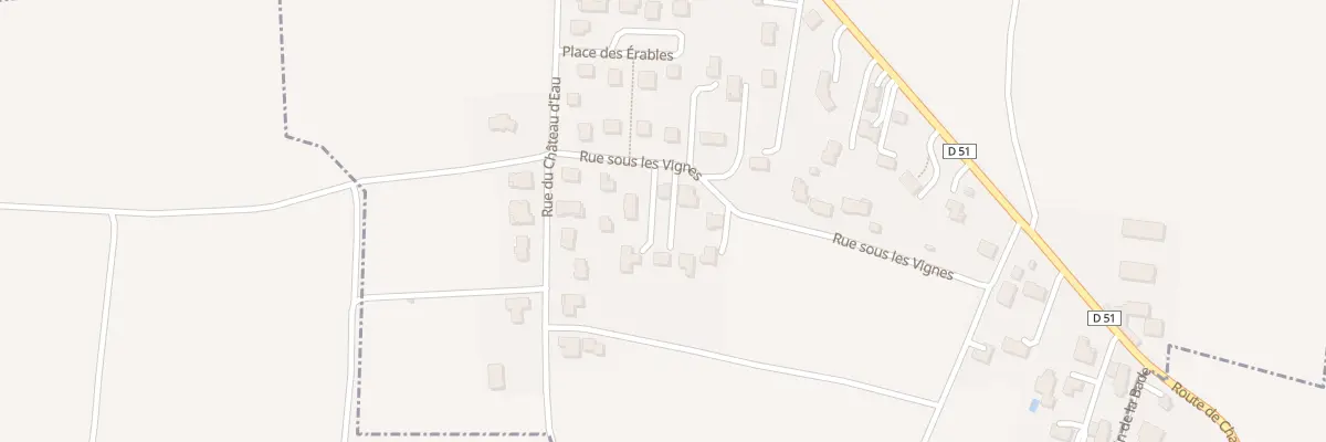 Plan du 10 Rue sous les Vignes à Chavaroux