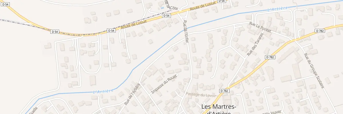 Plan du 16 Rue de l’Artière aux Martres-d’Artière