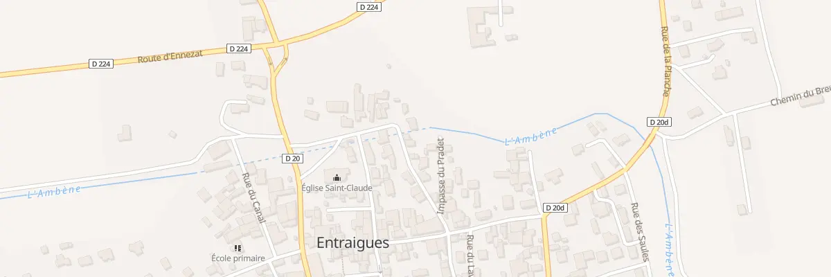 Plan du 10 Rue des Tisserands à Entraigues